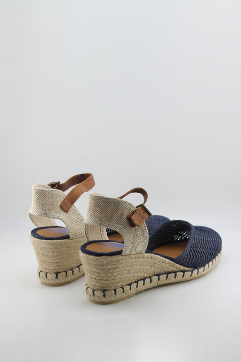 Verbenas Suede Espadrille Wedge Sandals